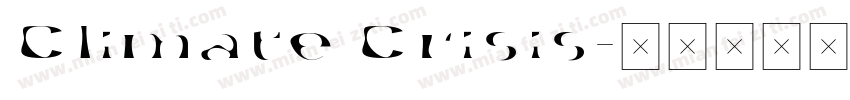Climate Crisis字体转换